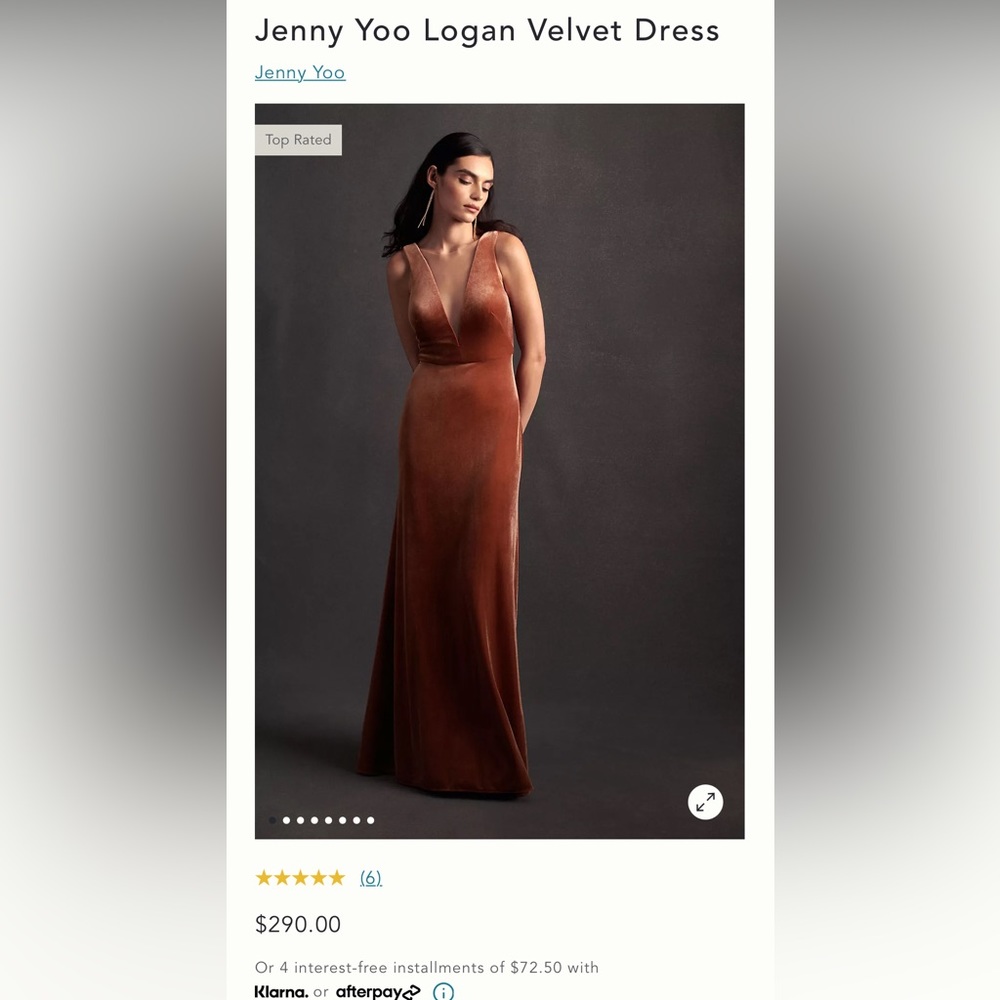 Jenny Yoo Logan Velvet Dress